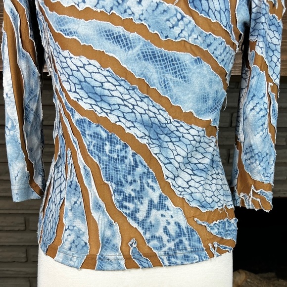 Cactus Flower vintage distressed torn destroyed top size Medium - Picture 8 of 13